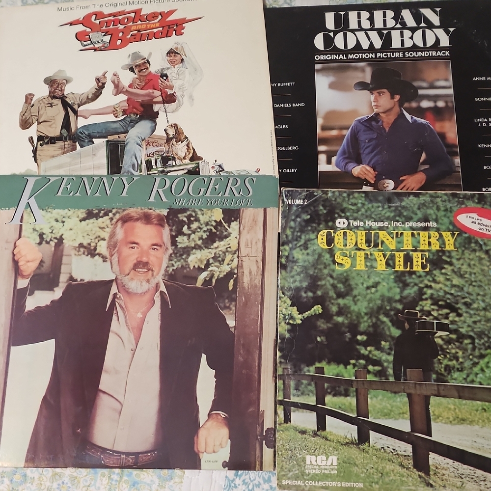 Vintage Country Music Vinyl Records